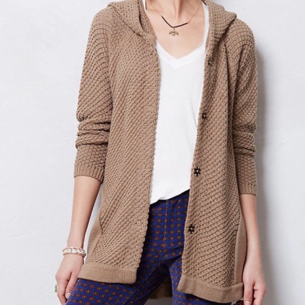 Sparrow Net Hooded Cardigan